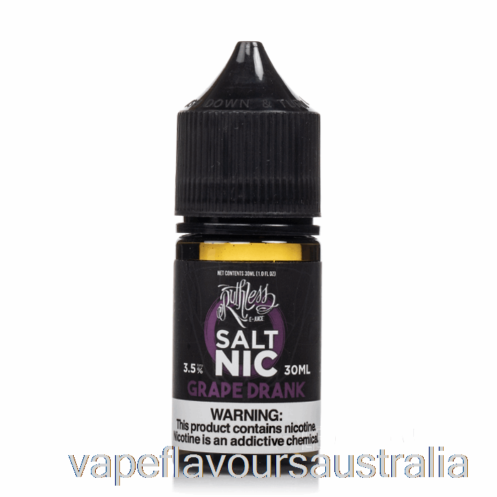 Vape Nicotine Australia Grape Drank - Ruthless SALT - 30mL 35mg